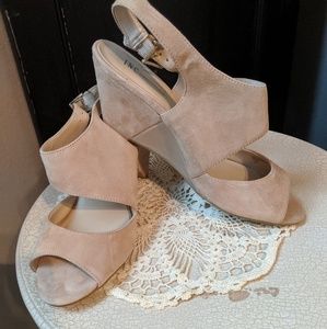 INC Suede Wedges